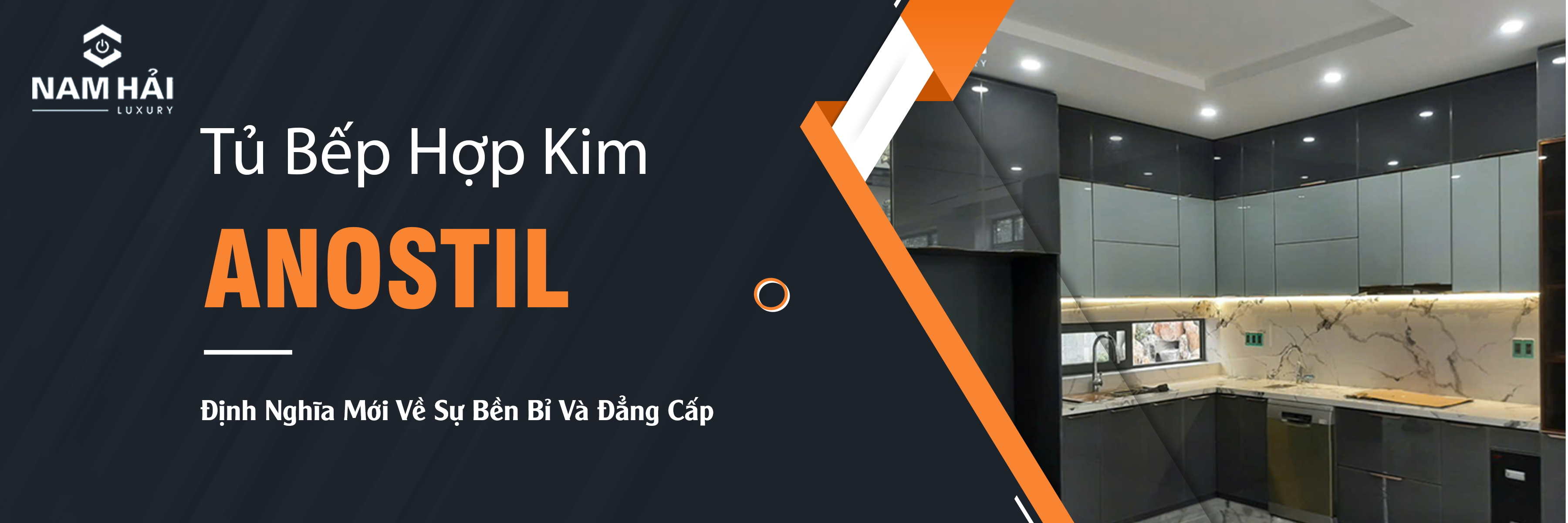 TỦ BẾP HỢP KIM ANOSTIL – ĐỈNH CAO CÔNG NGHỆ VẬT LIỆU CHO KHÔNG GIAN BẾP HIỆN ĐẠI